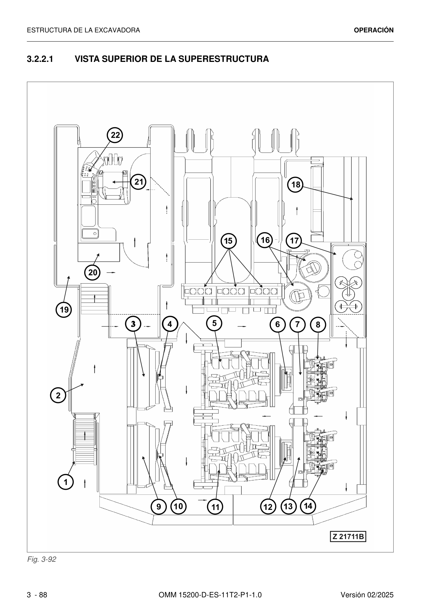 Vista superior superestructura PC5500