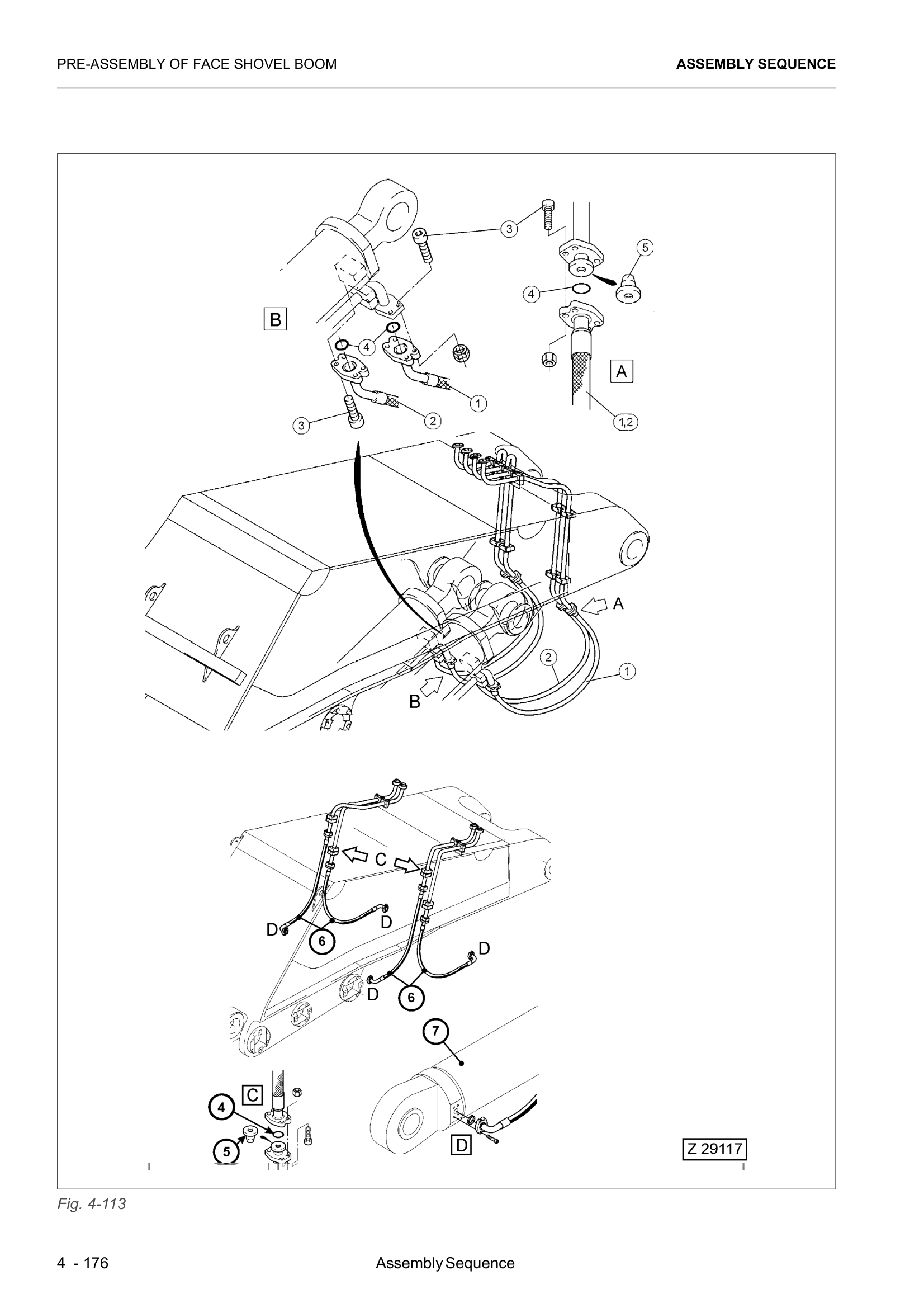 Ruteo mangueras boom PC8000